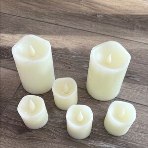 Ivory LED Flameless Candle Set